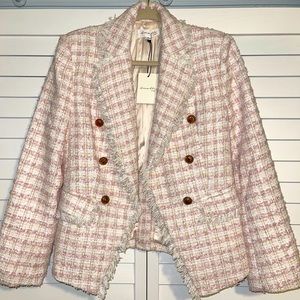 Pink and White Blazer